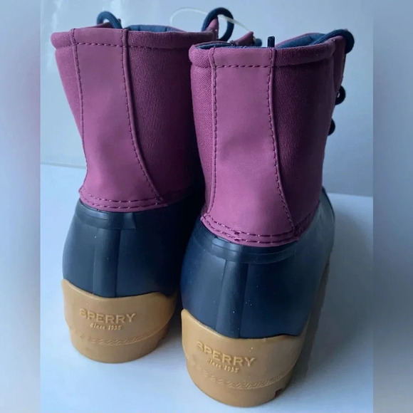 New Sperry “port boot” girls duck puddle jumpers boots Sz  6M - Picture 4 of 8